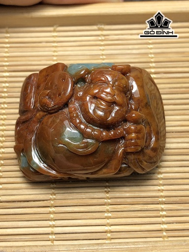 Mặt Dây Di Lặc Đá Cẩm Thạch Cao 27 Ngang 36 Sâu 21 (mm) 39g