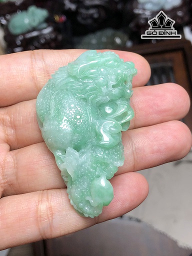 Rồng Đá Cẩm Thạch Cao 58 Ngang 33,3 Sâu 18,6 (mm) 52g