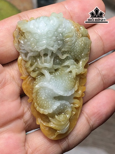 Rồng Đá Cẩm Thạch Cao 61 Ngang 41 Sâu 16,3 (mm)