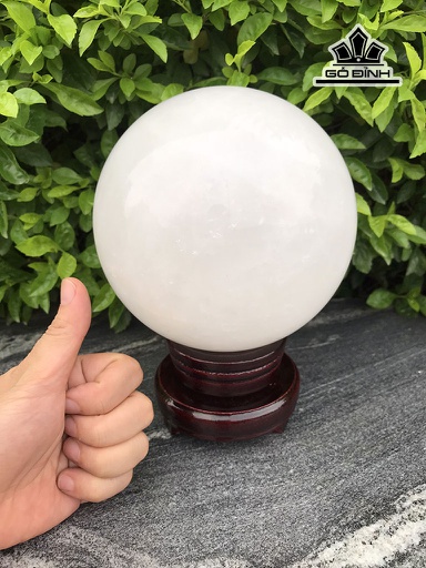 Bi Cầu Đá Thạch Anh Trắng 4,1kg