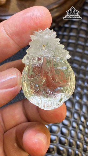 Mặt Dây Chuyền Long Quy Đá Thạch Anh Ưu Linh Cao 43,5 Ngang 27,8 Sâu 21 (mm) 30,6g