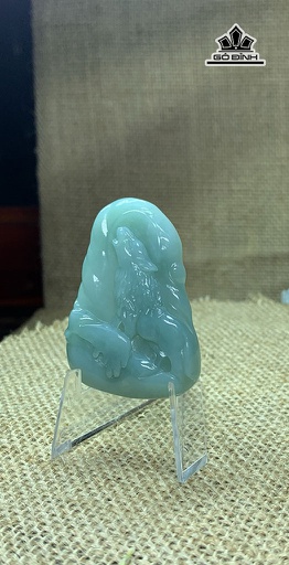 Mặt Dây Sói Đá Cẩm Thạch Cao 51 Ngang 36 Sâu 7,5 (mm) 27,2g