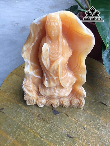 Bức Phật Bà Quan Âm Đá Ngọc Hoàng Long Cao 16 Ngang 26 (cm) 5kg