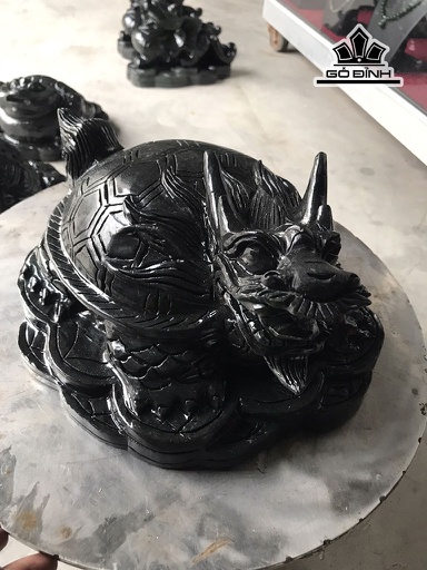 Cụ Long Quy Đá Đen Bồ Kết Yên Bái Cao 18 Ngang 28 (cm) 13,3kg