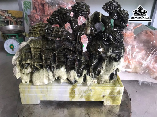 Tiểu Cảnh Đá Serpentine Cao 34 Ngang 34 (cm) 20kg