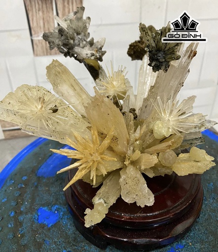 Bông Hoa Ưu Đàm Đá Trầm Tích Cao 12 Ngang 18 Sâu 15 (cm)