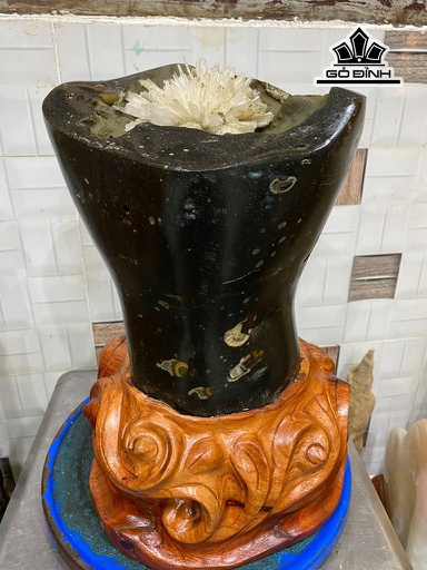 Bông Hoa Ưu Đàm Đá Trầm Tích Cao 32 Riêng Hoa Cao 11 (cm) 14kg