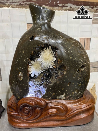 Bông Hoa Ưu Đàm Đá Trầm Tích Cao 37 (cm) 16,5kg