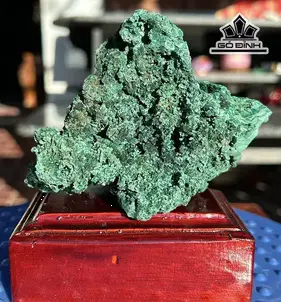 Tác Phẩm Đá Malachite Cao 10 Ngang 12 (cm) 0,48kg