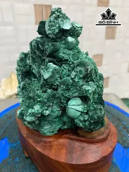 Tác Phẩm Đá Malachite Cao 18 Ngang 14 (cm) 2,6kg