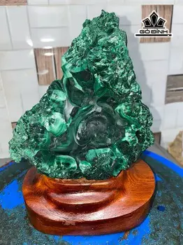 Tác Phẩm Đá Malachite Cao 19 Ngang 13 (cm) 1,7kg