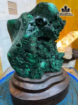 Tác Phẩm Đá Malachite Cao 23 (cm) 3kg