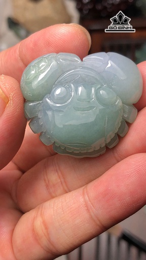 Mặt Dây Chuyền Cua Đá Cẩm Thạch Cao 31,6 Ngang 36,3 Sâu 12,6 (mm) 25g