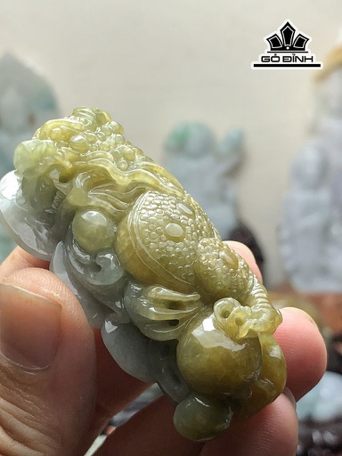 Tác Phẩm Rồng Đá Cẩm Thạch Cao 61,6 Ngang 27 Sâu 20,4 (mm) 58g