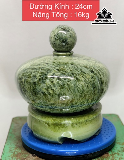 Bình Hút Lộc Đá Serpentine Đường Kính 24 (cm) 16kg