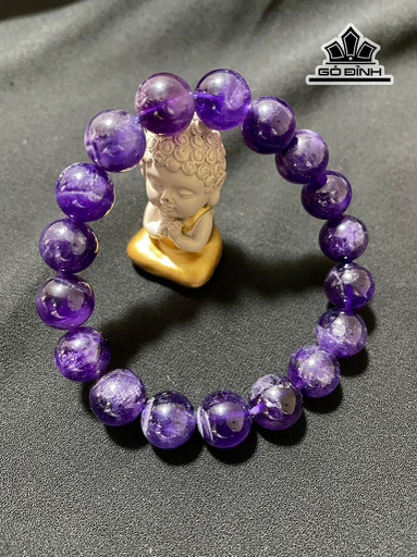 Vòng Tay Đá Thạch Anh Tím Đường Kính 12 (mm) 41,47g