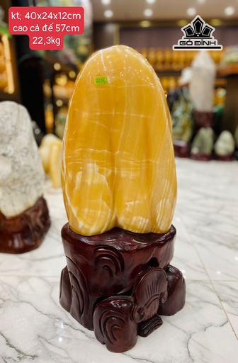 Đá Cảnh Đá Ngọc Hoàng Long Cao 57 Ngang 24 Sâu 12 Riêng Đá Cao 40 (cm) 22,3kg