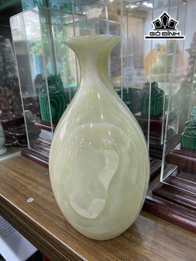 Lục Bình Đá Onyx Xanh Cao 20 Ngang 10 (cm)