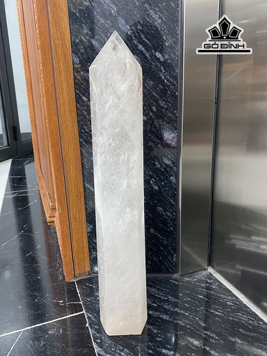 Nhất Trụ Tụ Linh Khí Đá Thạch Anh Trắng Cao 43 Ngang 7,5 (cm) 3,62kg