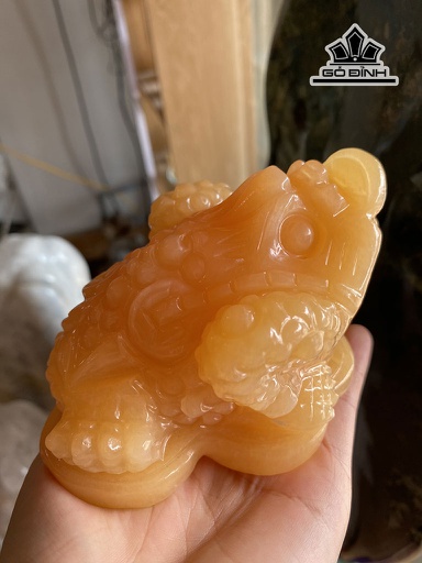 Thiềm Thừ Đá Ngọc Hoàng Long Cao 11 Ngang 8 Sâu 7,2 (cm)