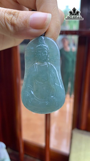 Mặt Dây Chuyền Quan Âm Đá Cẩm Thạch Cao 53,3 Ngang 32,9 Sâu 5,2 (mm) 18,2g