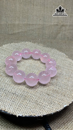 Vòng Tay Đá Thạch Anh Hồng Đường Kính 22,3 (mm) 168,9g