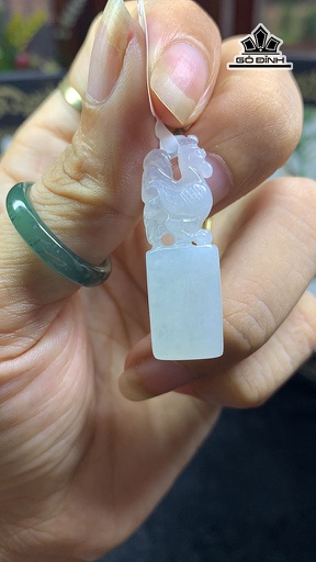 Ấn Gà Đá Cẩm Thạch Cao 34,4 Ngang 11,2 Sâu 6,3 (mm) 4,8g