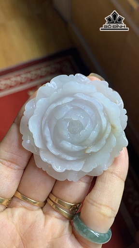 Mặt Dây Chuyền Hoa Đá Cẩm Thạch Cao 53 Ngang 12 (mm) 43g