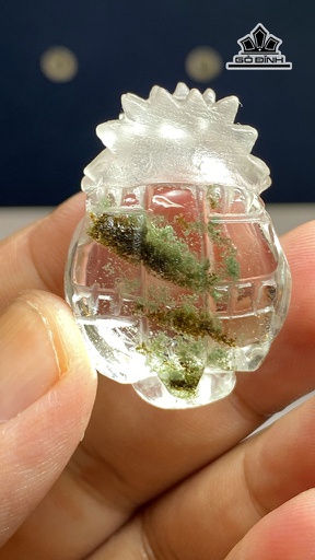 Mặt Dây Chuyền Long Quy Đá Thạch Anh Ưu Linh Cao 36 Ngang 25 Sâu 16,8 (mm) 18,8g