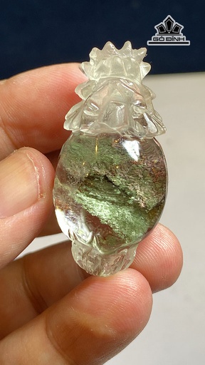 Mặt Dây Chuyền Long Quy Đá Thạch Anh Ưu Linh Cao 44 Ngang 22 Sâu 19 (mm) 20,5g