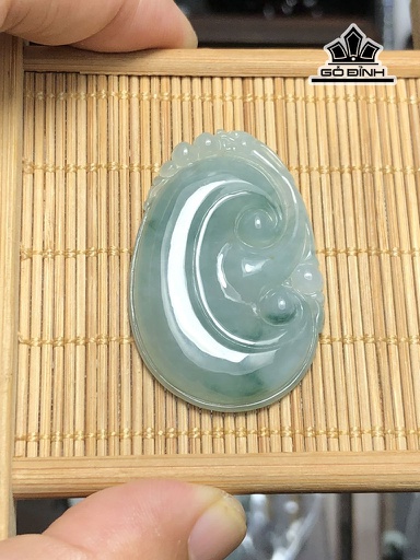 Mặt Dây Như Ý Đá Cẩm Thạch Cao 42 Ngang 27 Sâu 5,6 (mm) 11g