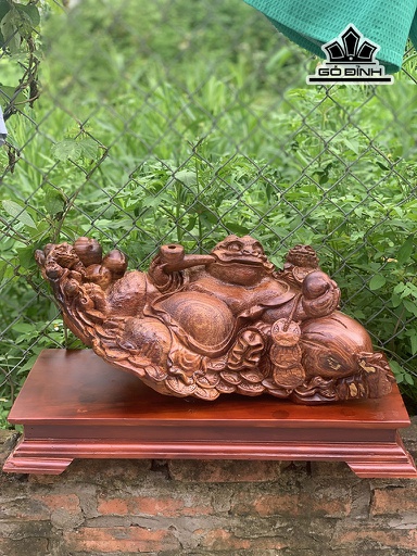 Tổng Cóc Xông Trầm Gỗ Cẩm Cả Kỷ Cao 32 Riêng Tượng 22 Ngang 58 Sâu 28 (cm)