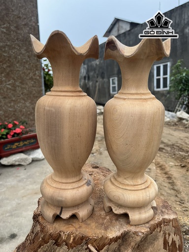 Lục Bình Gỗ Ngọc Am Cao 30 Đường Kính 10 (cm)
