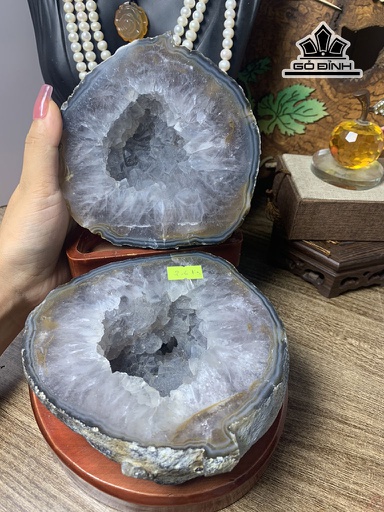 Bát Tụ Bảo Đá Mã Não Cao 19 Ngang 12 Sâu 15 (cm) 2,6kg