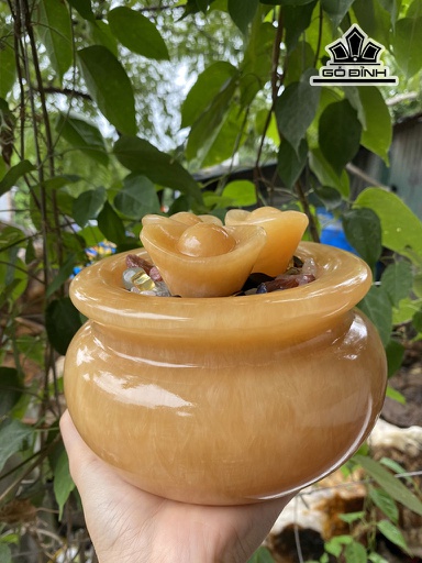 Bát Tụ Bảo Đá Ngọc Hoàng Long  Cao 16 (cm) 3,8kg