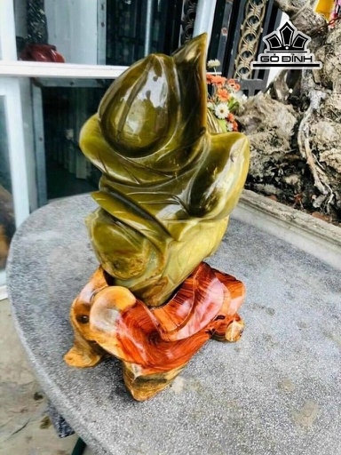 Tác Phẩm Đào Tiên Đá Canxedon Cao 47 Ngang 23 (cm) 13kg