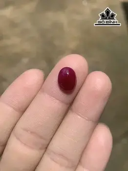 Viên Đá Ruby Cao 11,1 Ngang 8,3 Sâu 3,5 (mm) 3,35cts