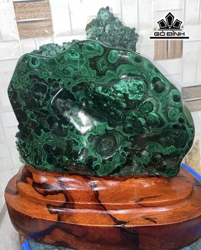 Tác Phẩm Đá Malachite Cao 26 Ngang 22 (cm) 6,7kg