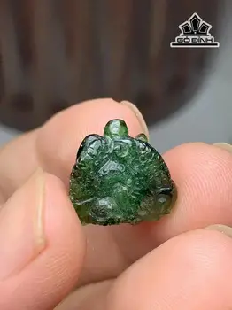 Mặt Dây Chuyền Rồng Đá Tourmaline Xanh 13,95cts