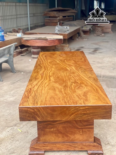 Bàn Ăn Gỗ Gõ Ekop Kích Thước 100x17x300 (cm) HĐL