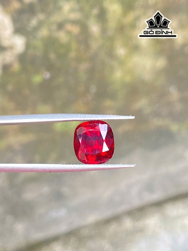 Viên Đá Garnet Đỏ Nâu 4,95cts