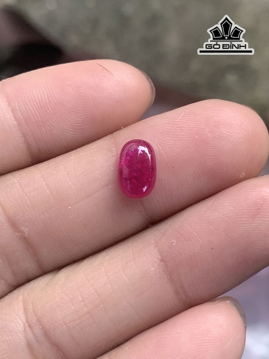 Viên Đá Ruby Lục Yên Cao 9 Ngang 6 Sâu 3 (mm) 1,8cts