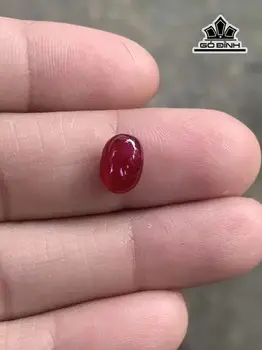 Viên Đá Ruby Lục Yên Cao 9,1 Ngang 6,3 Sâu 3,9 (mm) 2,40cts