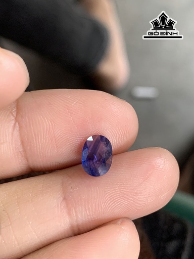 Viên Đá Sapphire Lục Yên Cao 8 Ngang 5,5 Sâu 2,8 (mm) 1,10cts