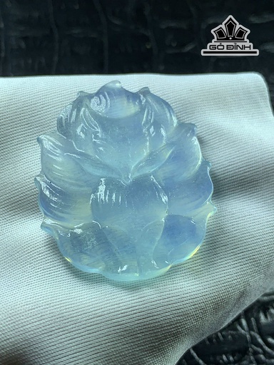 Mặt Dây Chuyền Hồ Ly Đá Aquamarine Cao 42,6 Ngang 35,9 Sâu 5 (mm) 12,7g