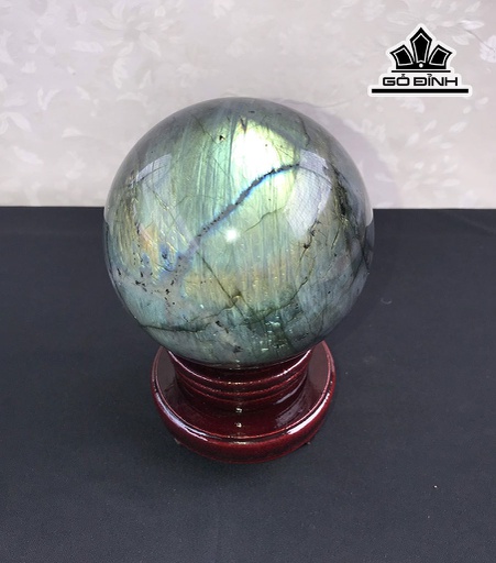 Bi Cầu Đá Xà Cừ (Labradorite) Đường Kính 11,5 (cm) 2,26kg