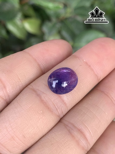 Viên Đá Sapphire Tím Cao 12,2 Ngang 10,2 Sâu 4,8 (mm) 5,75cts