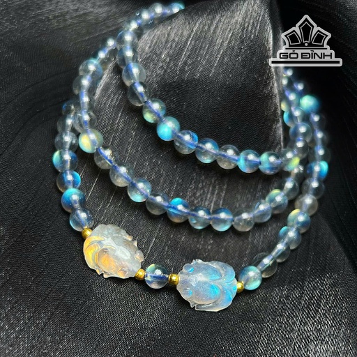 Chuỗi Đá Xà Cừ (Labradorite) Đường Kính 5,3 (mm)