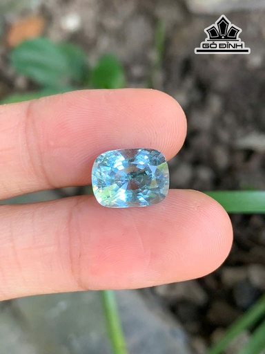 Viên Đá Aquamarine Cao 11,9 Ngang 9 Sâu 7 (mm) 4,45cts