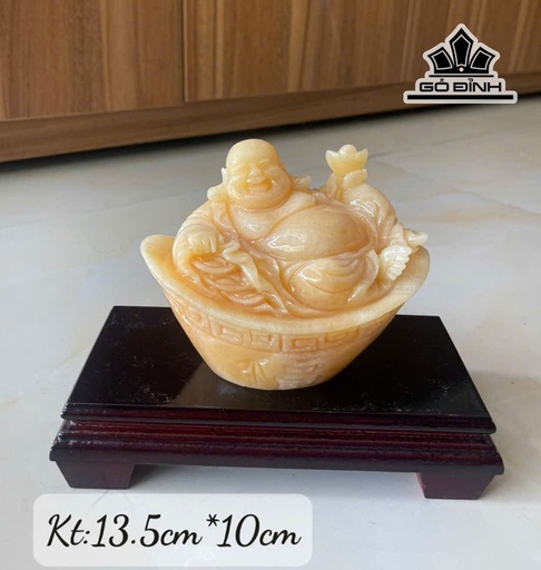 Di Lặc Đá Ngọc Hoàng Long Cao 13,5 Ngang 10 (cm)